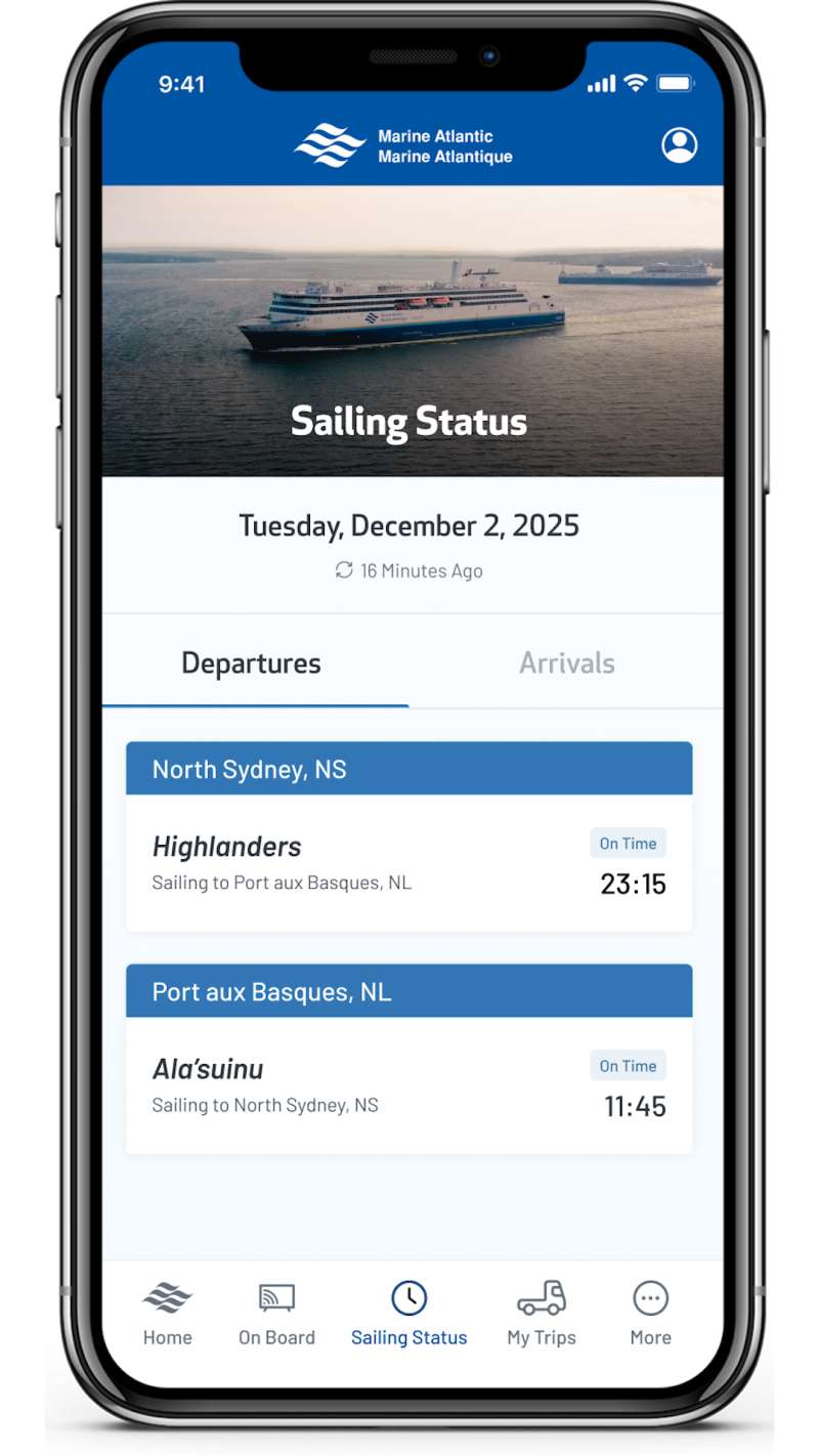 Sailing Status