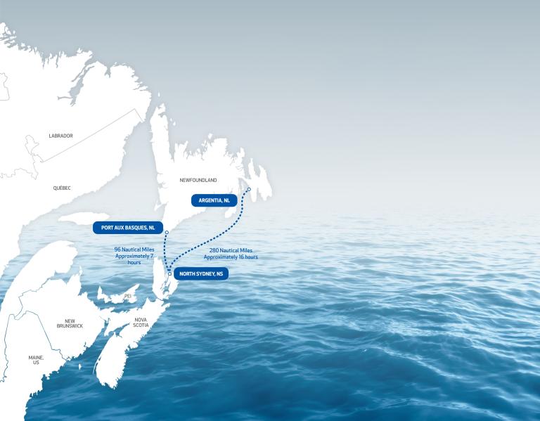 Sailing route map